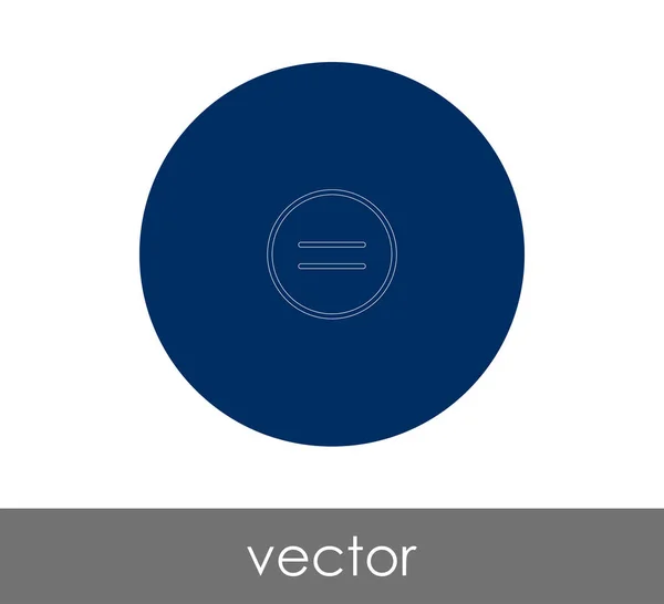 Vector Illustration Design Equal Icon — Stock Vector