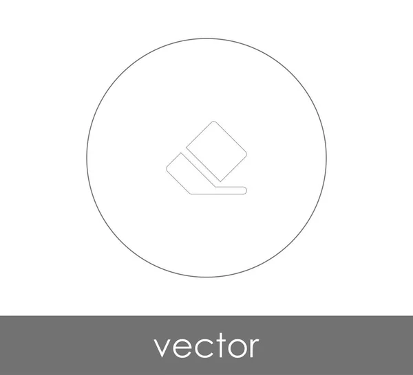 Vektoros Illusztráció Design Radír Ikonra — Stock Vector