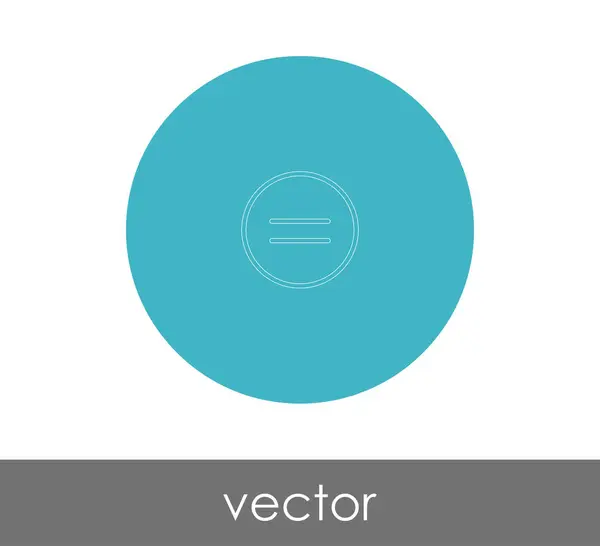Diseño Ilustración Vectorial Icono Igual — Vector de stock