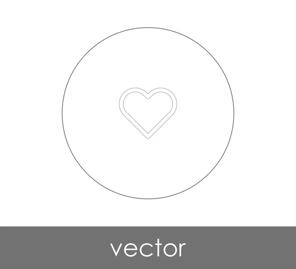 Herz Web Icon Für Web Design Und Anwendungen — Stockvektor