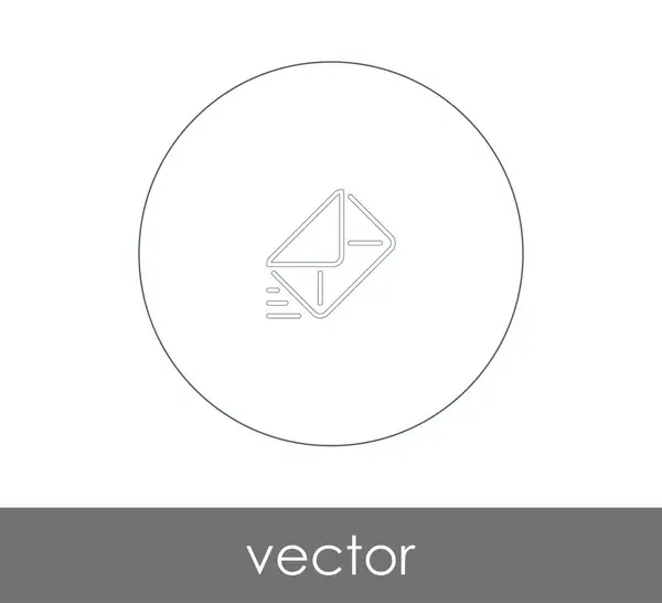 Vector Εικονογράφηση Εικονίδιο Φακέλου Σημάδι — Διανυσματικό Αρχείο