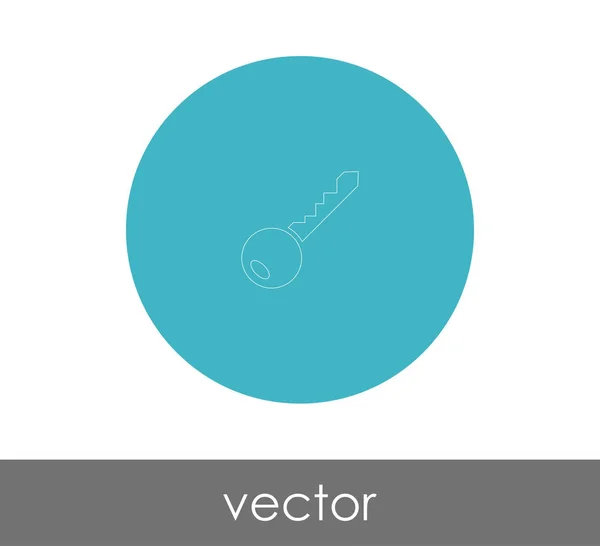 Icono Clave Vector Ilustración — Vector de stock