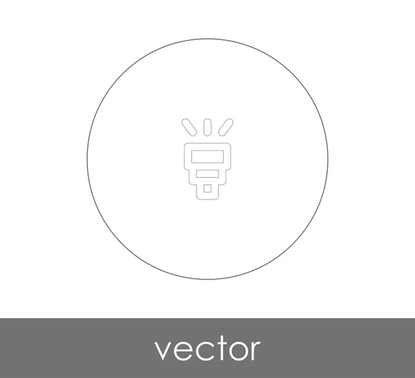 Icono de flash de cámara — Vector de stock