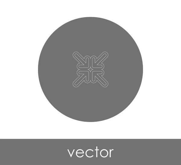Icono Flecha Ajuste Para Diseño Web Aplicaciones — Vector de stock