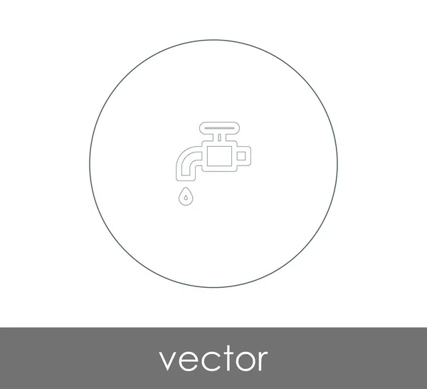 Kraan Pictogram Teken Vectorillustratie — Stockvector