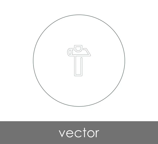 ハンマーのアイコンのベクトル イラスト デザイン — ストックベクタ