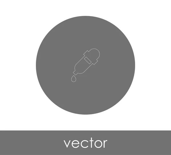 Pipette Web-Symbol — Stockvektor