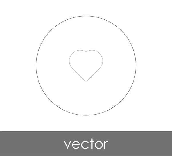 Иконка Сети Сердца Векторная Иллюстрация — стоковый вектор