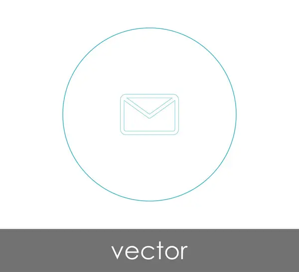 Ilustración Vectorial Icono Sobre Signo — Vector de stock