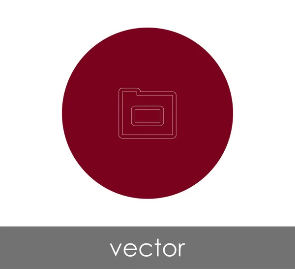 Folder Icon Web Design Applications — Stock Vector