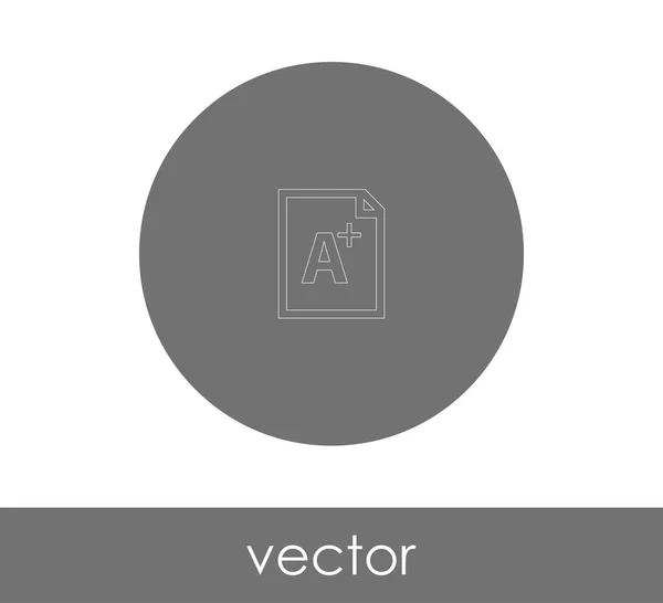 Vector Illustration Design Grade Icon — Stock Vector