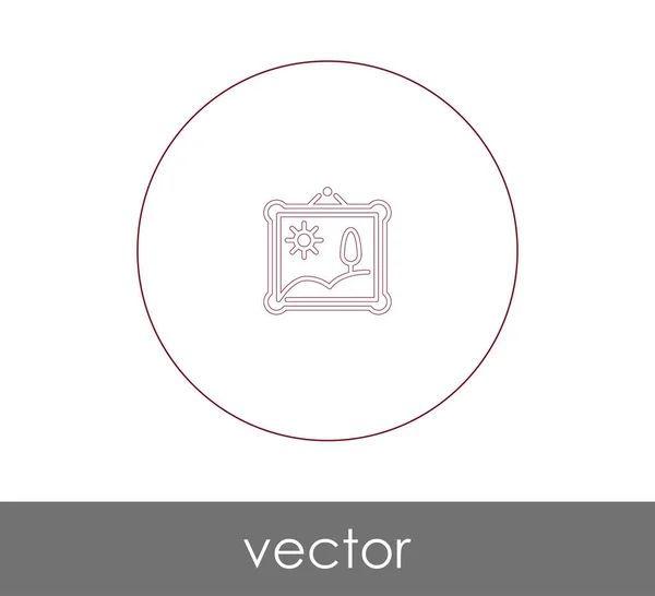 Icône Cadre Pour Conception Web Les Applications — Image vectorielle
