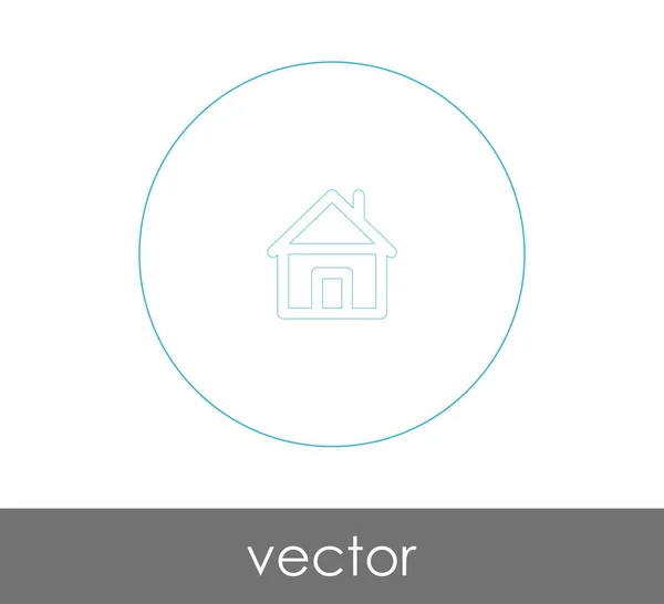 Home Ícone Logotipo Ilustração Vetorial — Vetor de Stock