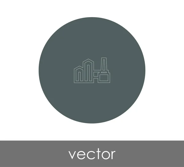 Vektorillustration Des Fabriksymbols Für Webdesign Und Anwendungen — Stockvektor