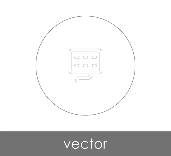 Tastatur Icon Vektor Illustration Logo — Stockvektor