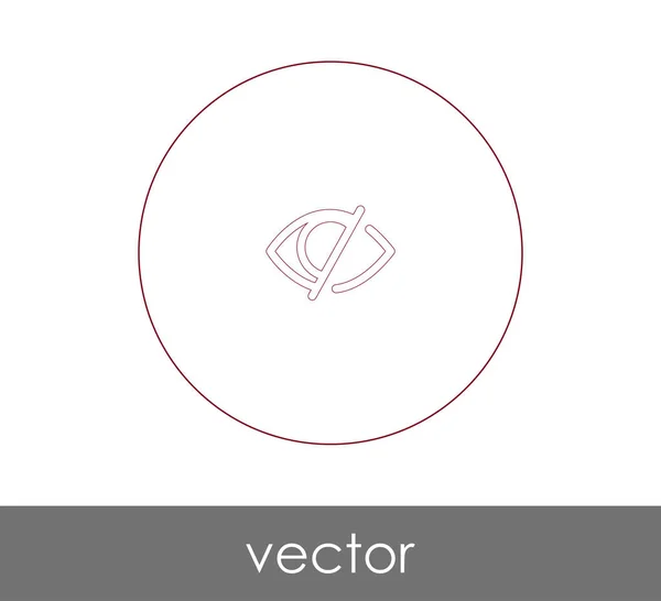 Eye Graphic Icon Vector Illustration — Stock Vector