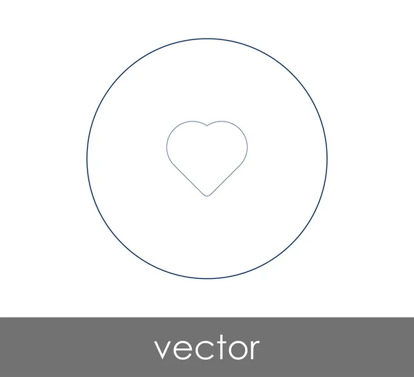 Herz Web Icon Vektorillustration — Stockvektor