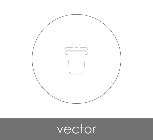 쓰레기통 아이콘 — 스톡 벡터