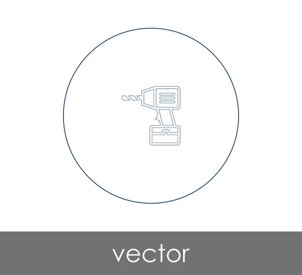 Icono de perforadora eléctrica — Vector de stock