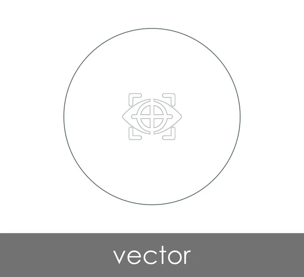 Icono Gráfico Ocular Ilustración Vectorial — Vector de stock