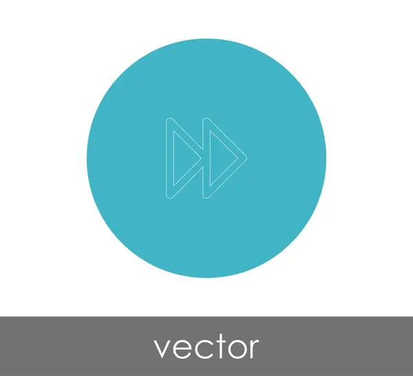 Icono Avance Rápido Para Diseño Web Aplicaciones Ilustración Vectorial — Vector de stock