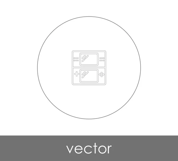 Video Game Console Icon Web Design Applications — Stock Vector