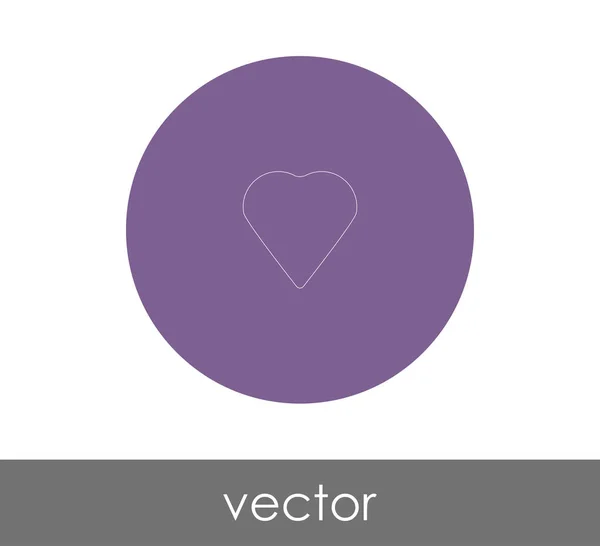 Herz Web Icon Vektorillustration — Stockvektor