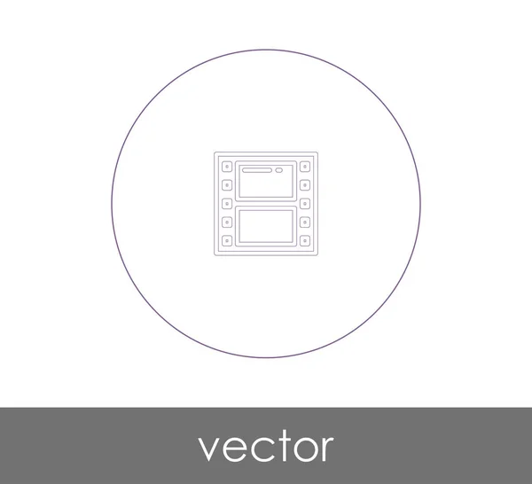 Icône Film Pour Conception Web Les Applications — Image vectorielle
