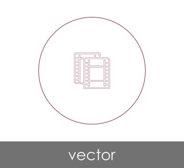 web tasarım ve uygulamaları, vektör çizim için film simgesi 