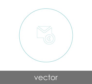 vektör çizim tasarım e-posta yanıt simgesinin