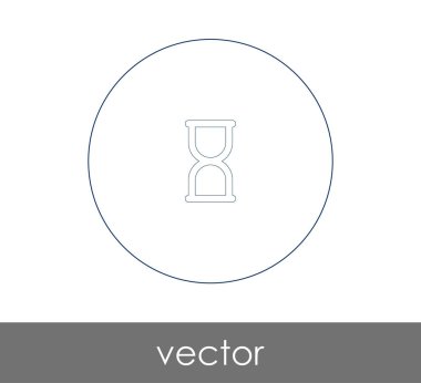 Kum Saati Web simgesi vektör çizimi 