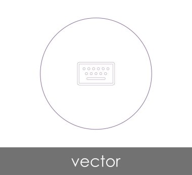 vektör çizim tasarım klavye simgesi