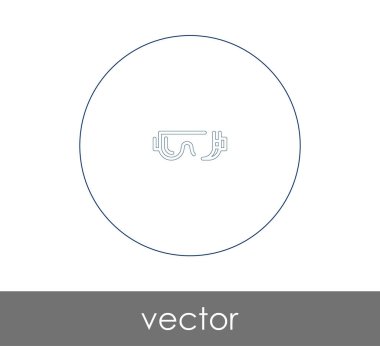 gözlük simgesi vektör illüstrasyonu