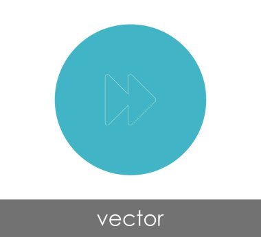 web tasarım ve uygulamaları, vektör çizim için hızlı ileri simgesi 
