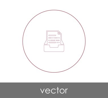 vektör çizim tasarım Arşiv simgesinin