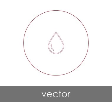 vektör çizim tasarım damla simgesinin