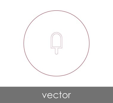 vektör çizim tasarım dondurma simgesinin