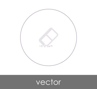 vektör çizim tasarım silgi simgesi
