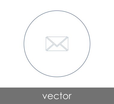 web tasarım ve uygulamalar için zarf simgesi