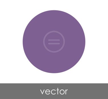 vektör çizim tasarım eşit simgesinin