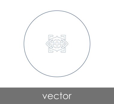 göz grafik simgesini, vektör çizim