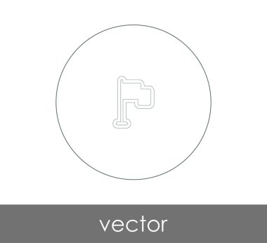 web tasarım ve uygulamaları, vektör çizim için bayrak simgesi