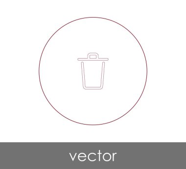 çöp kutusu simgesini web tasarım ve uygulamalar için