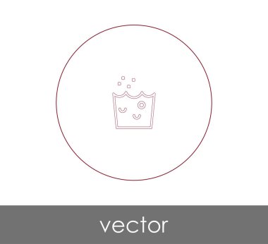 vektör çizim tasarım el yıkama simgesinin