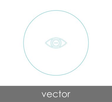 göz grafik simgesini, vektör çizim