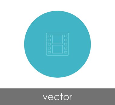web tasarım ve uygulamaları, vektör çizim için film simgesi 