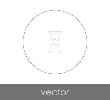 kum saati düz simgesi