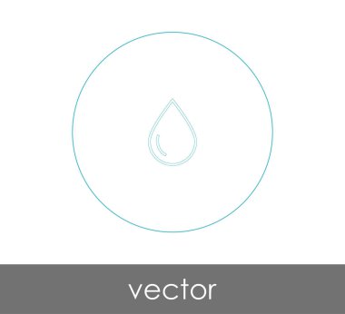 vektör çizim tasarım damla simgesinin