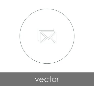 zarf simgesi, logo, vektör çizim 