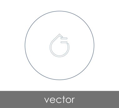 vektör çizim tasarım damla simgesinin